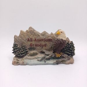 All American Grandpa Bald Eagle Wilderness Figurine
